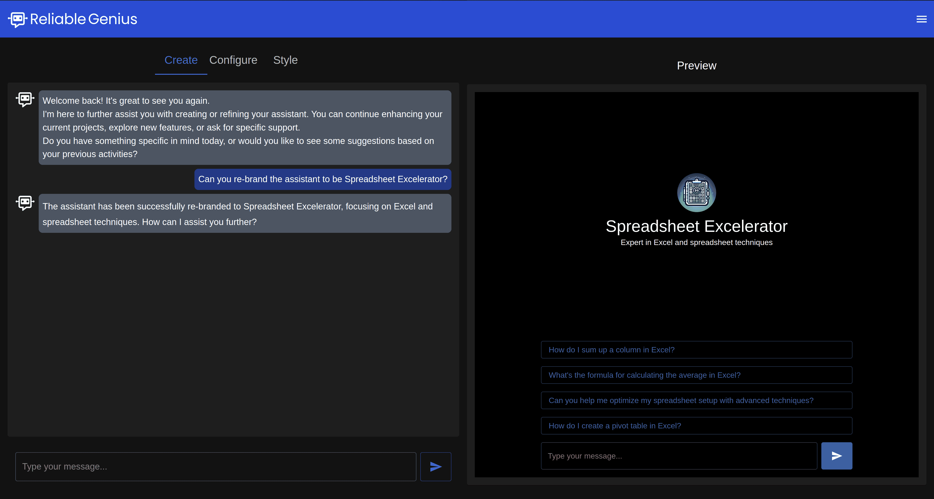 Admin Screenshot